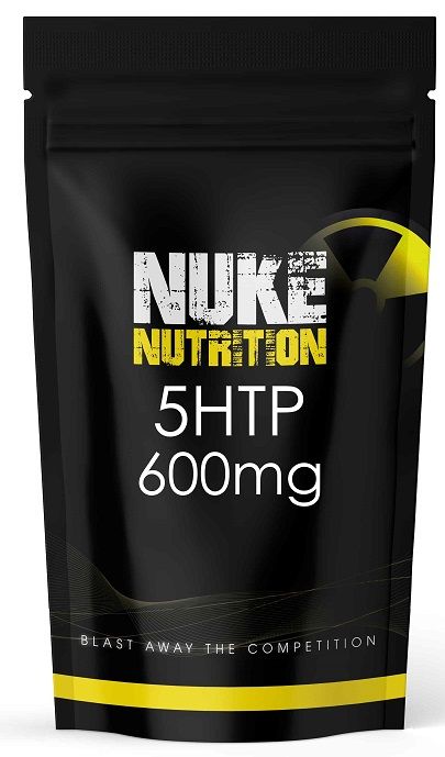 5-HTP 600mg Max Strength supplement 60 capsules – sleep aid, serotonin support, promotes stress relief and relaxation.