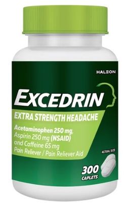 Buy Excedrin Extra Strength coated caplets, 300-count value pack packaging - Bottle View.