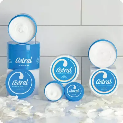 Astral UK Original Face &amp; Body Intensive Moisturiser Cream 50ml/ 200ml /500ml