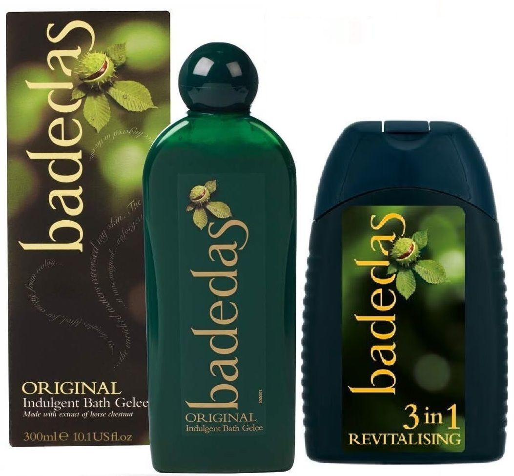 Badedas Original Rich Bath Gelee with Extract of Horse Chestnut 300ml / Revitalising Shampoo &amp; Conditioner 200ml