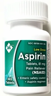 Buy Aspirin 81mg tablets, bulk pack in Australia - packaging view Member's Mark.