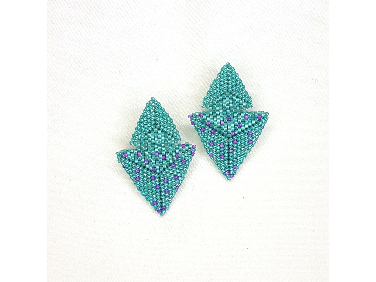 Purple dot studs