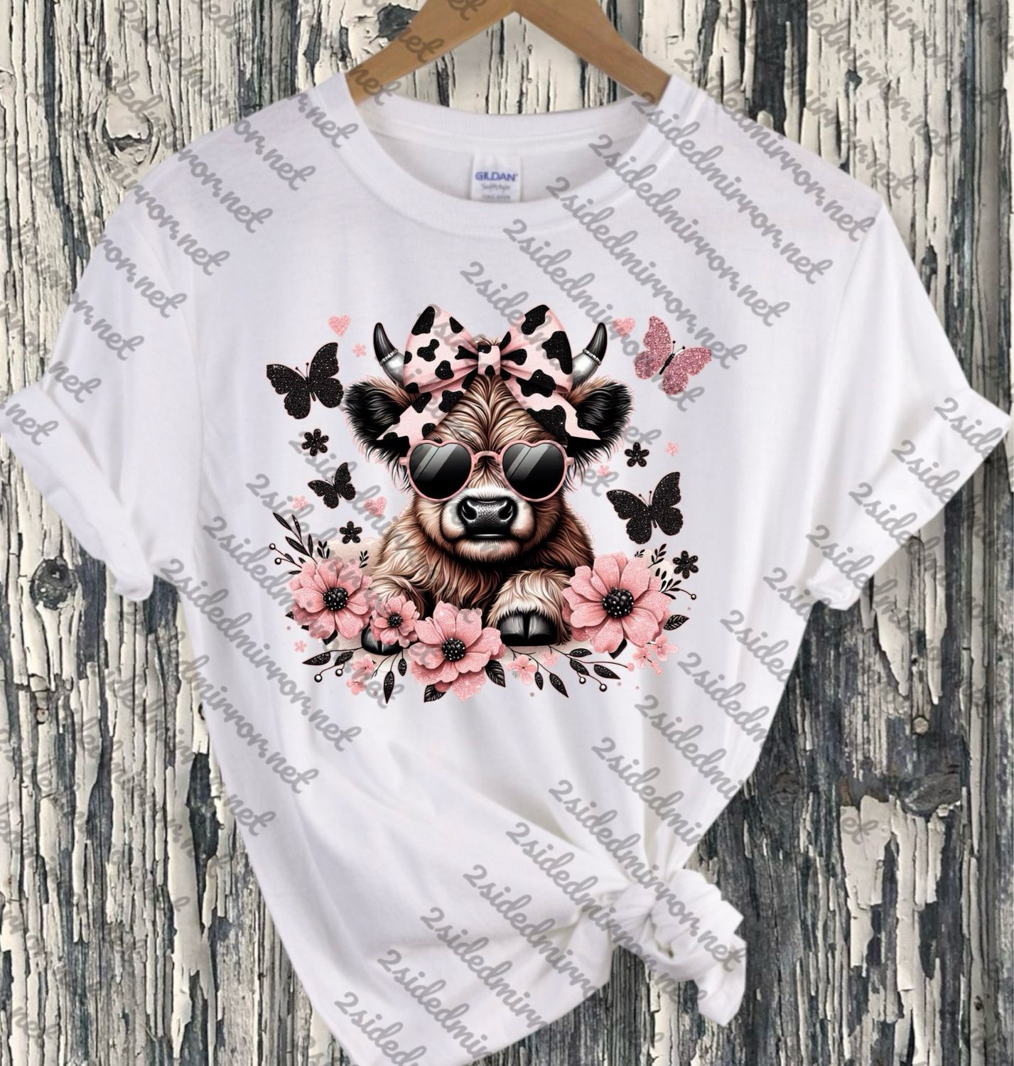 Pink Highland Cow Shirt