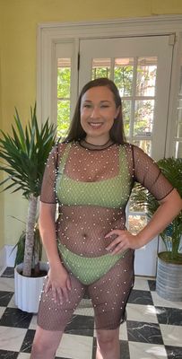 Mesh Pearl Swim Cover