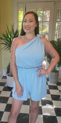 One Shoulder Top Knot Set