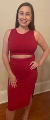 Middle Cutout Midi Dress