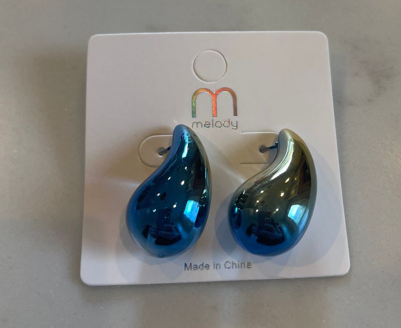 Blue Ombre Teardrop Earrings