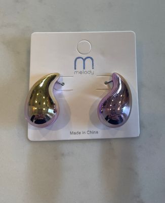 Purple Ombre Teardrop Earrings