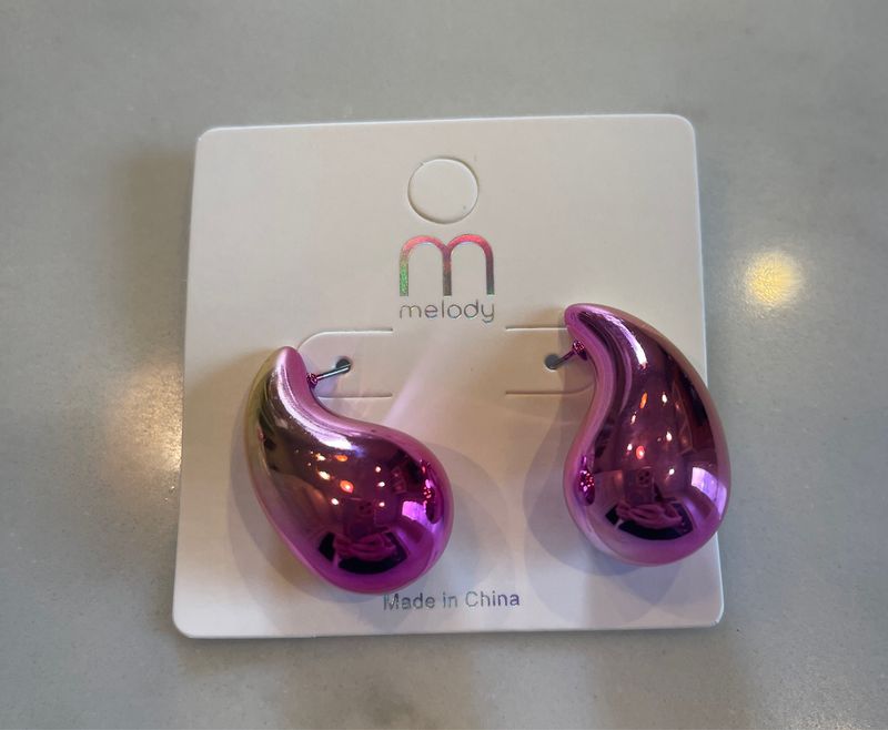 Pink Ombré Teardrop Earrings