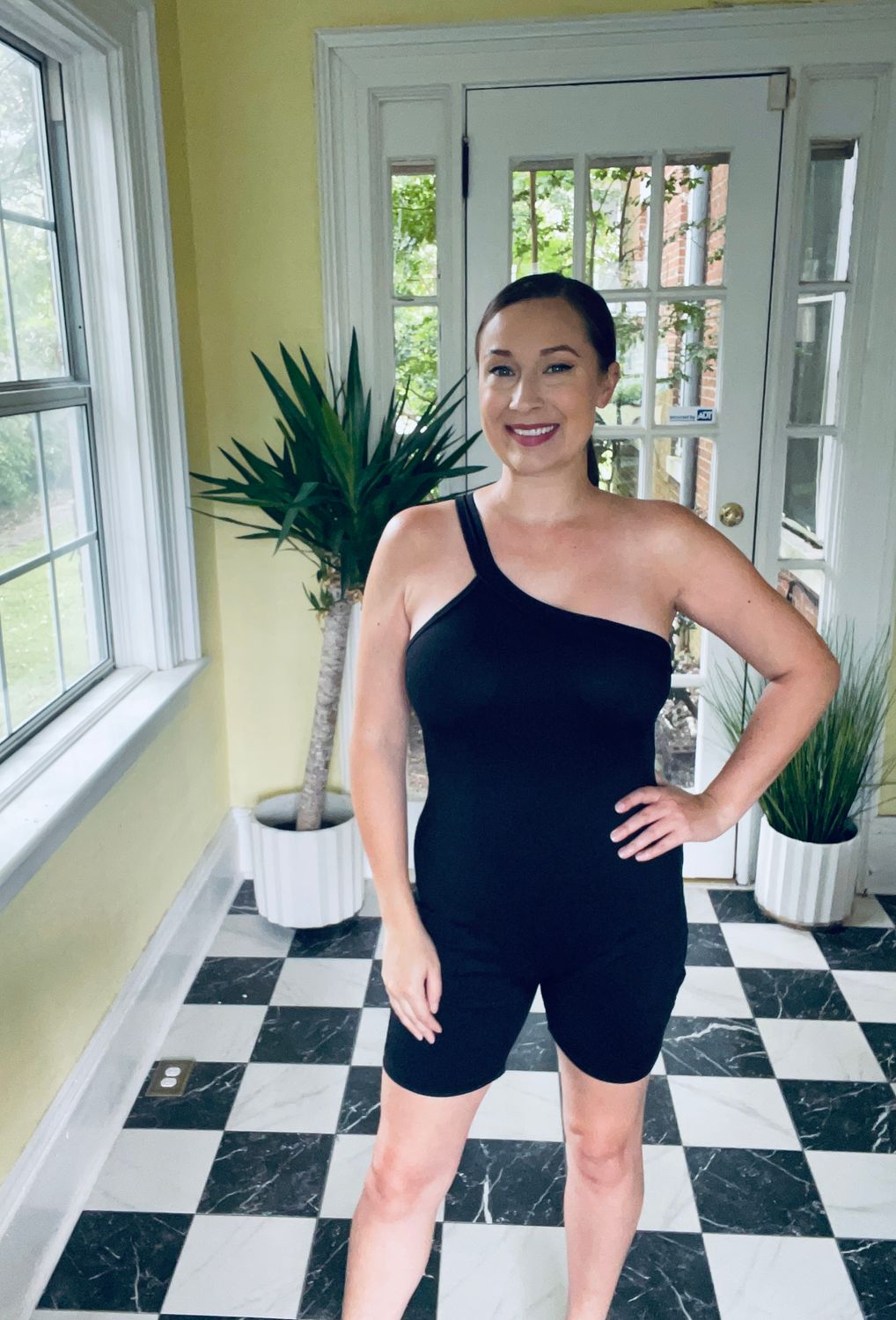 One Shoulder Romper