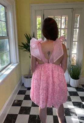 Pink Floral Barbie Dress