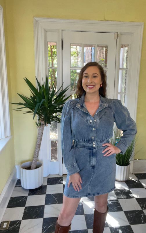 Long Sleeve Jean Dress