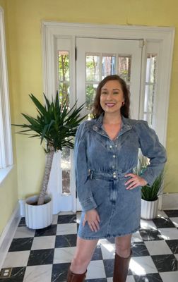 Long Sleeve Jean Dress