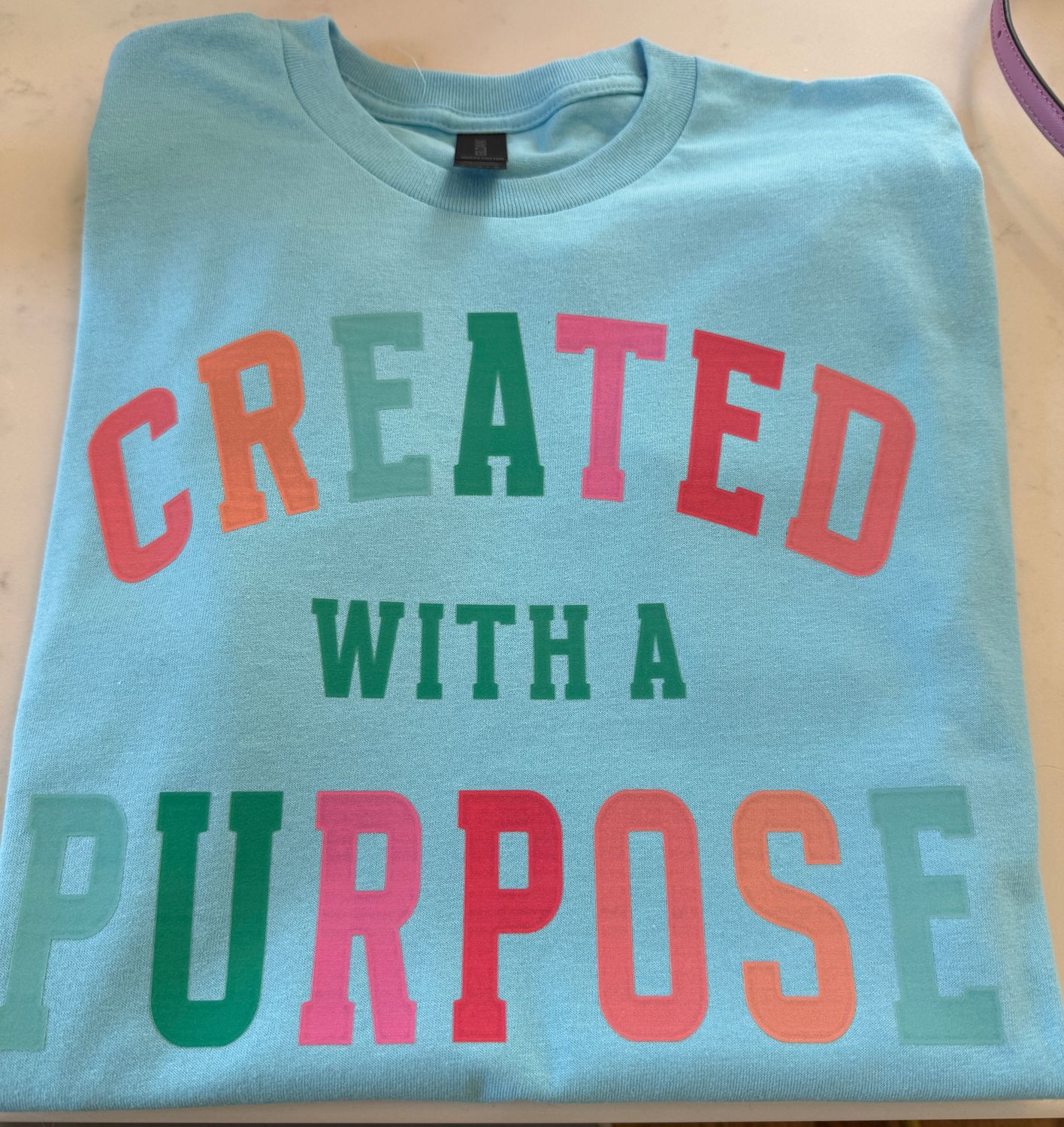 Created with a purpose t-shirt