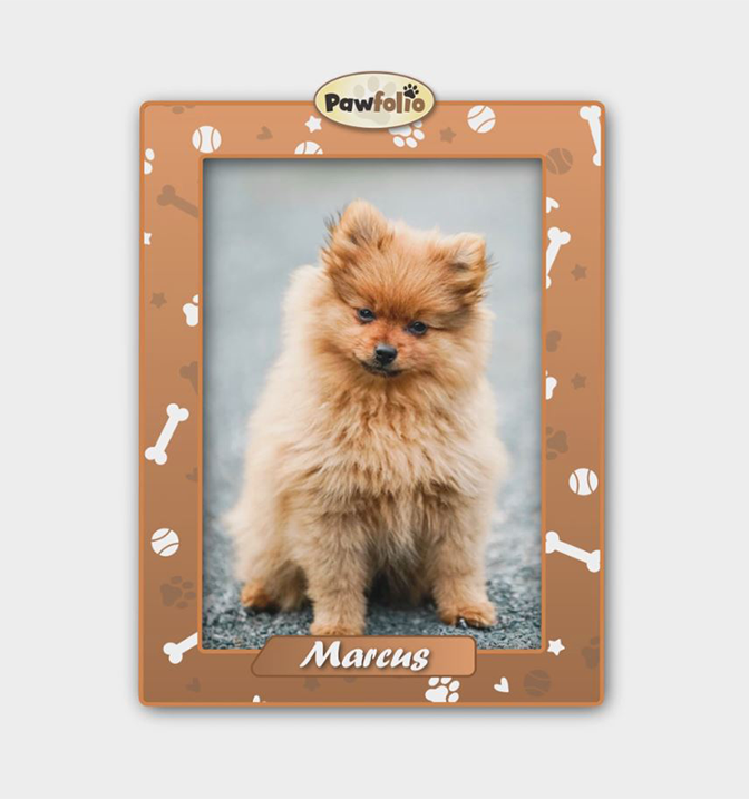 Brown Dog Frame with Music