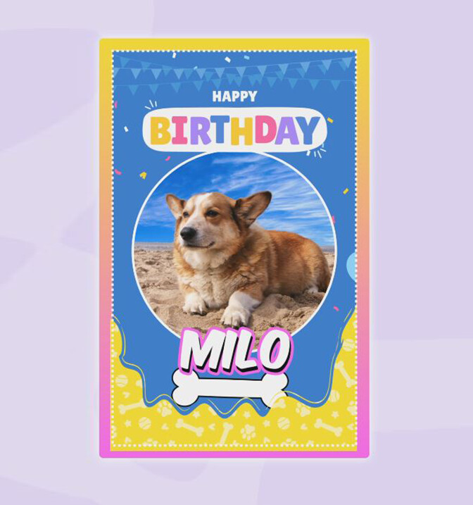 Birthday Frame Design 1 with Music