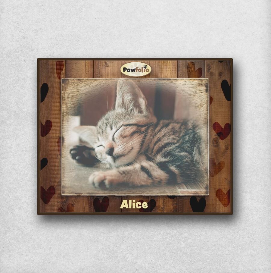 Wooden Heart Frame with Music