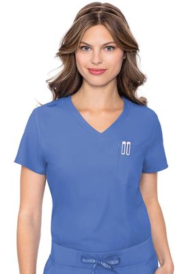 Med Couture Insight One Pocket Tuck-In Top