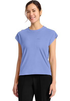 Cherokee Achieve Women&#39;s 1-Pocket Crew Neck Top