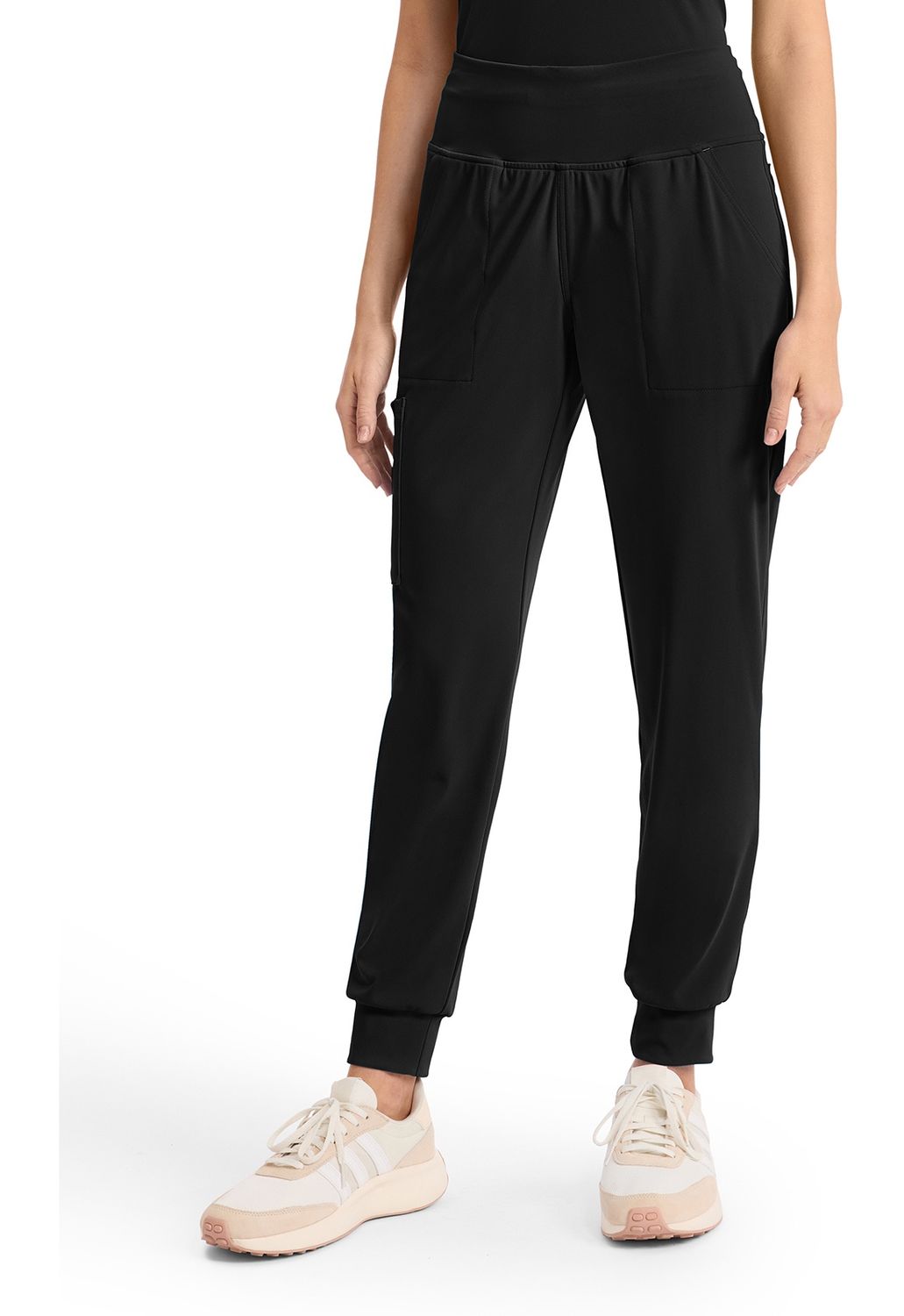 Cherokee Achieve Women&#39;s 5-Pocket Jogger Pant, Color: Black, Size: XXS