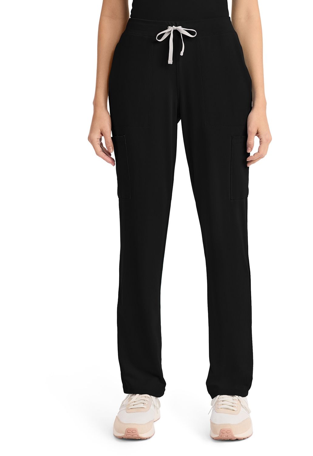 Cherokee Achieve Women&#39;s 5-Pocket Straight Leg Pant Regular, Size: XXS, Color: Black