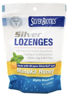 Silver Lozenges Manuka Honey - 21 Lozenges