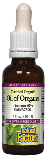 Organic Oil of Oregano 80% Carvacrol 30 mg liquid