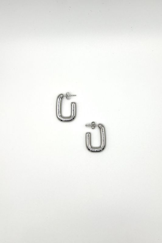 Pendientes Coral - Plateado