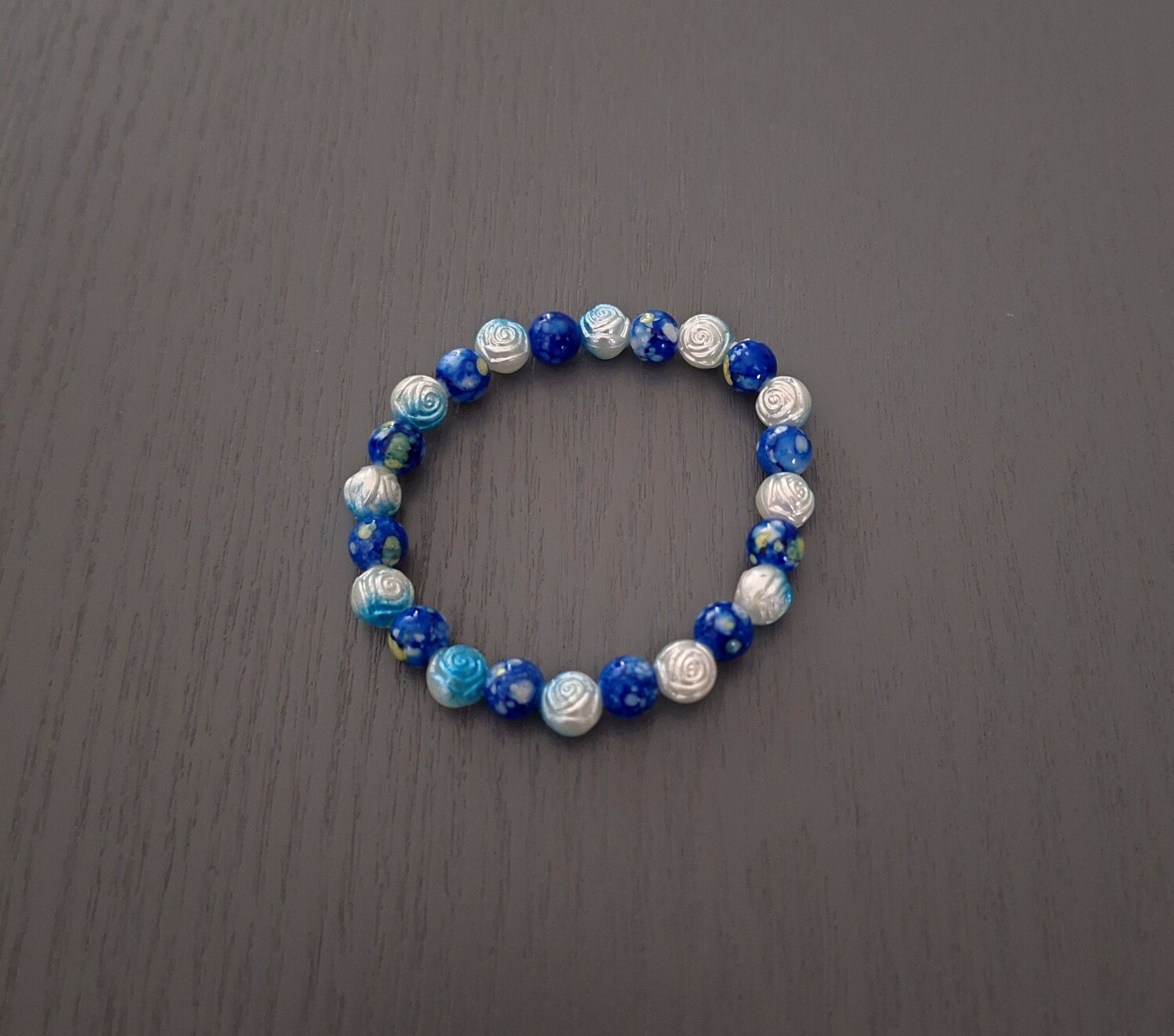 Crackle Blue Bracelet