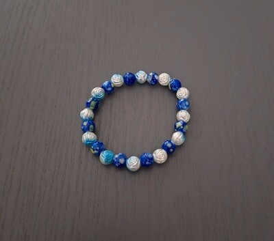 Crackle Blue Bracelet