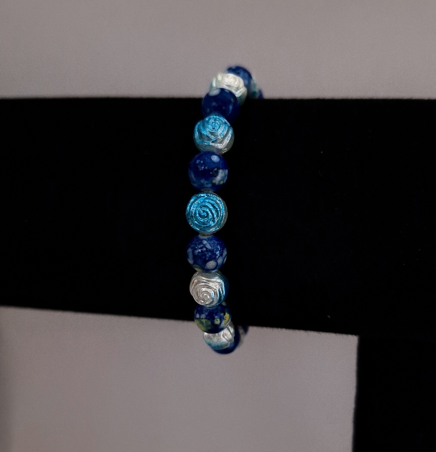 Crackle Blue Bracelet