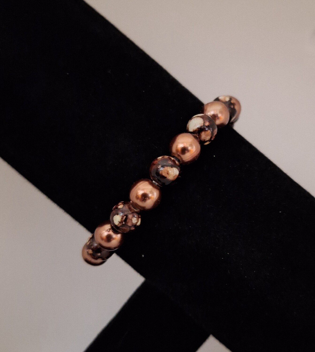Coffee Crackle Brown Bracelet