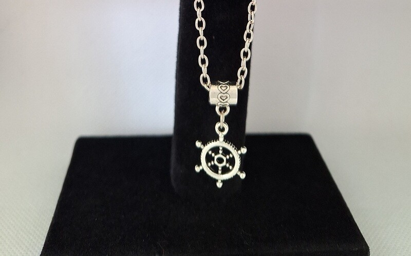 Nautical Ships Wheel Necklace