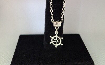 Nautical Ships Wheel Necklace
