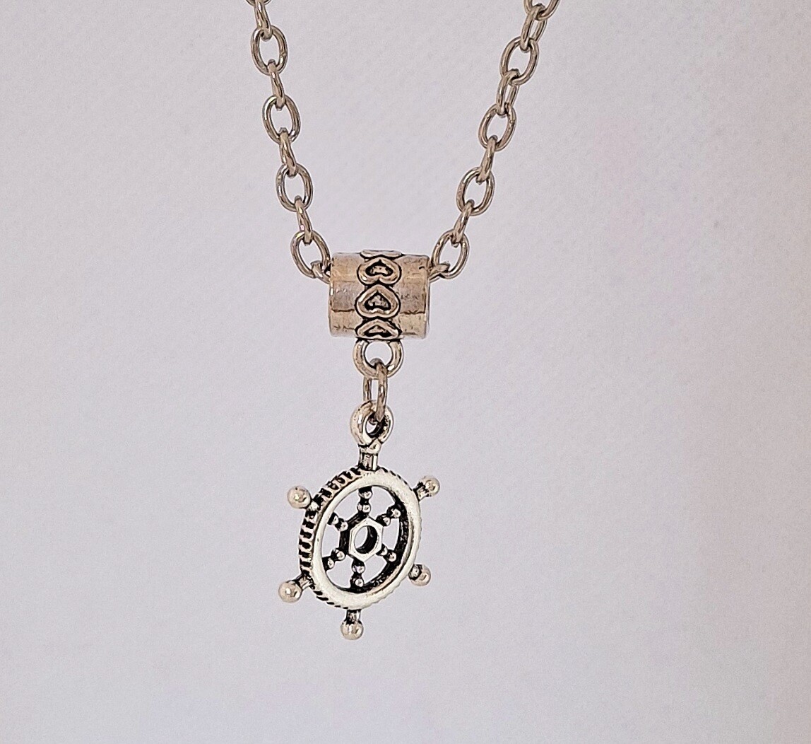 Nautical Ships Wheel Necklace