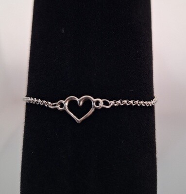Adjustable Heart Bracelet / Anklet