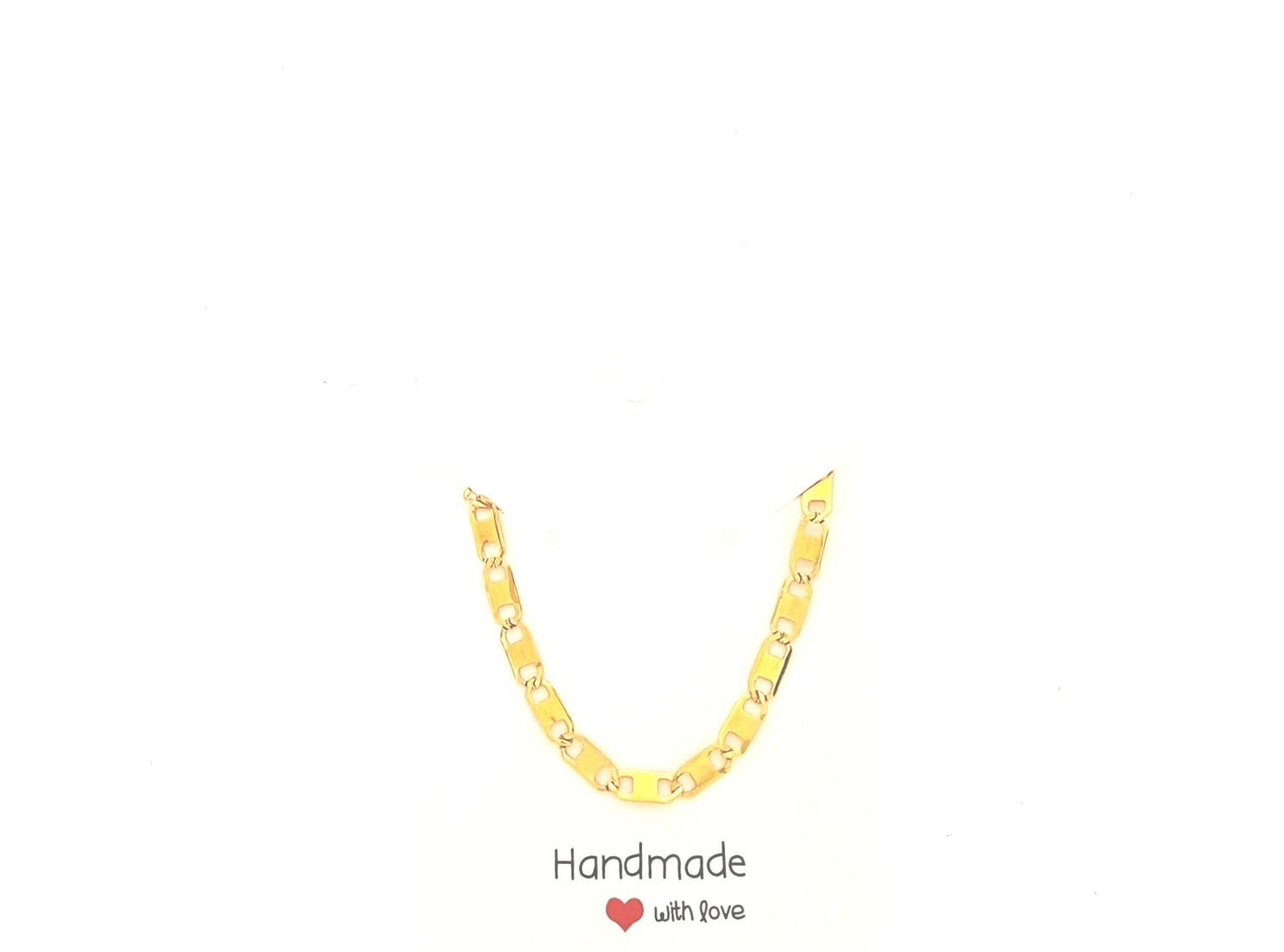 Flat chain bracelet