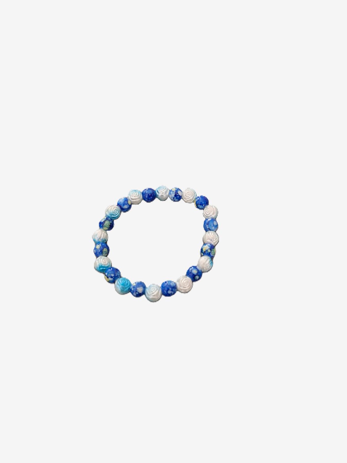 Crackle Blue Bracelet