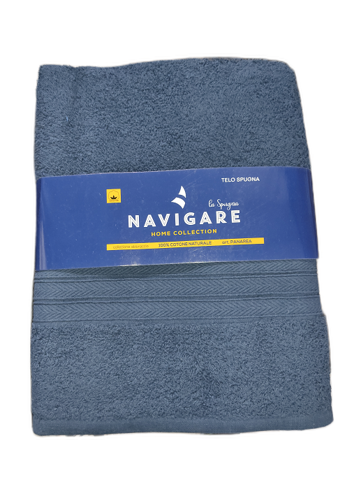 TELO DOCCIA SPUGNA NAVIGARE - PANAREA, Colore: Navy