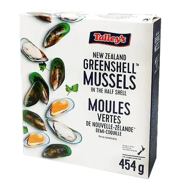 Ocean Wise Mussel Half Shell  M IQF Nznelson Talleys(1LB)