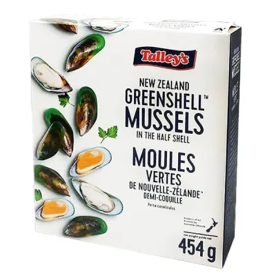 Ocean Wise Mussel Half Shell  M IQF Nznelson Talleys(1LB)