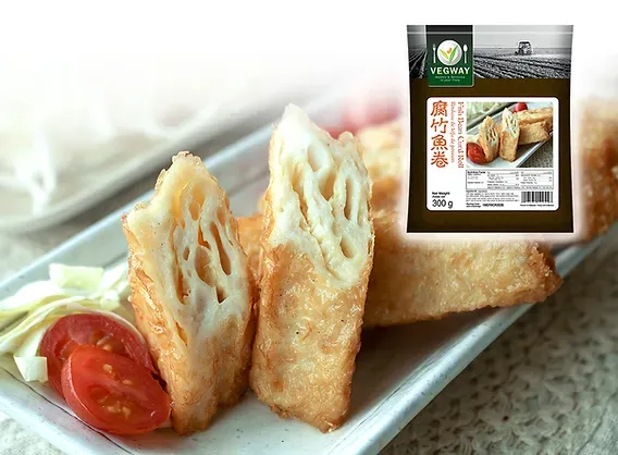 Vegway - Fish Bean Curd Roll 腐竹魚卷 (300g)