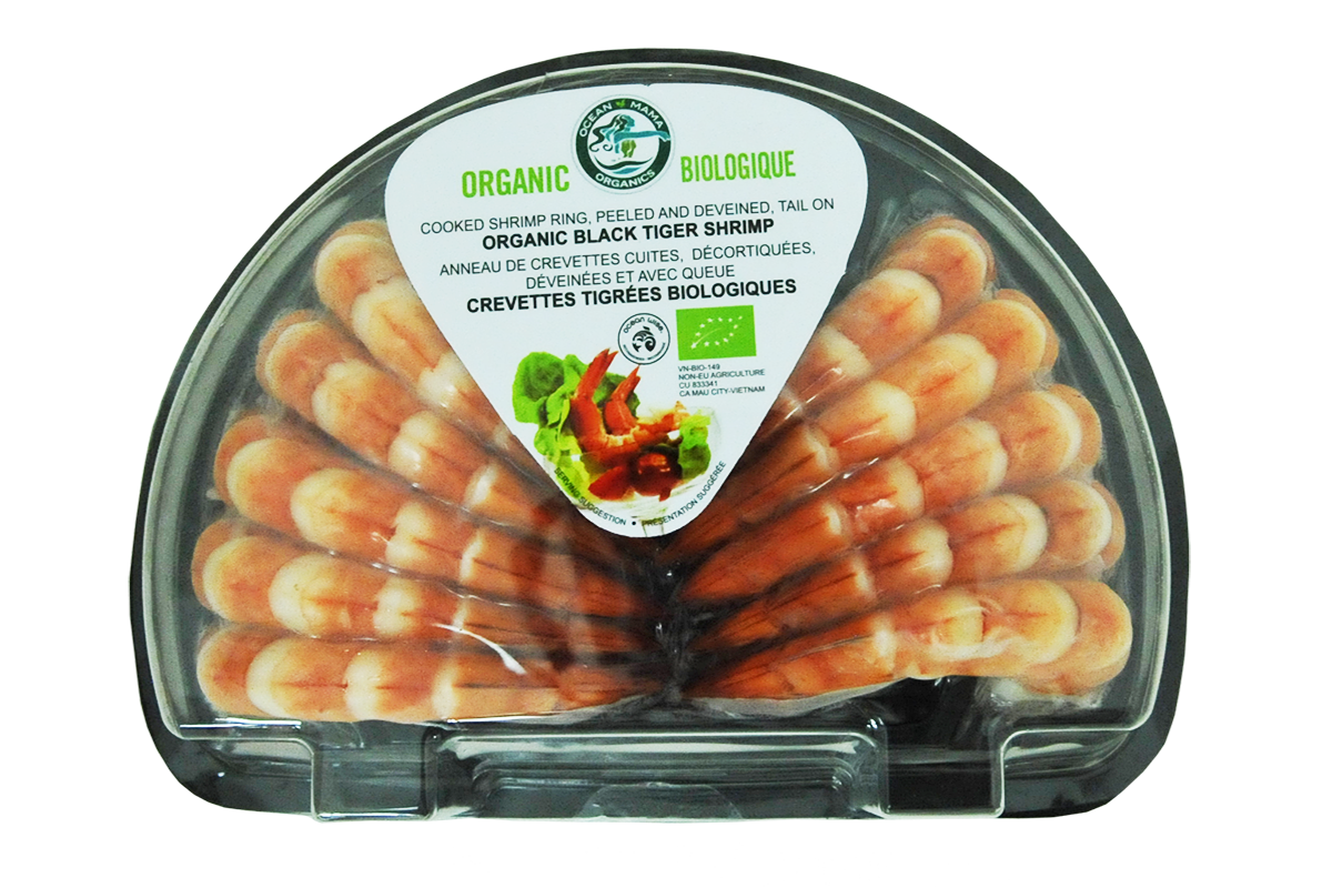 ORGANIC BLACK TIGER SHRIMP HALF-RING CPTO 16/20 VN OM (228g)