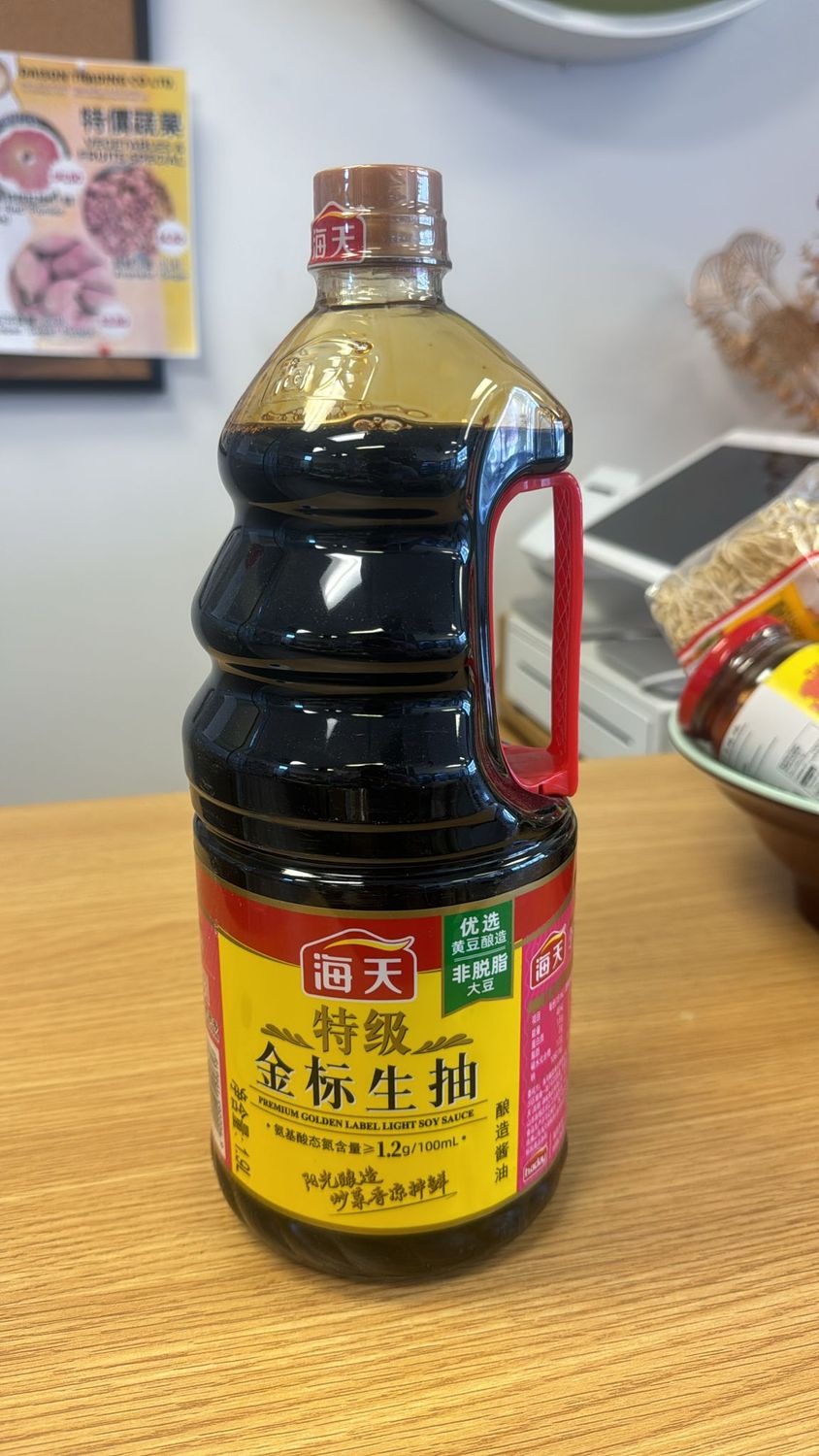 HT Golden Label Light Soy Sauce海天特級金標生抽(1.9L x 6)