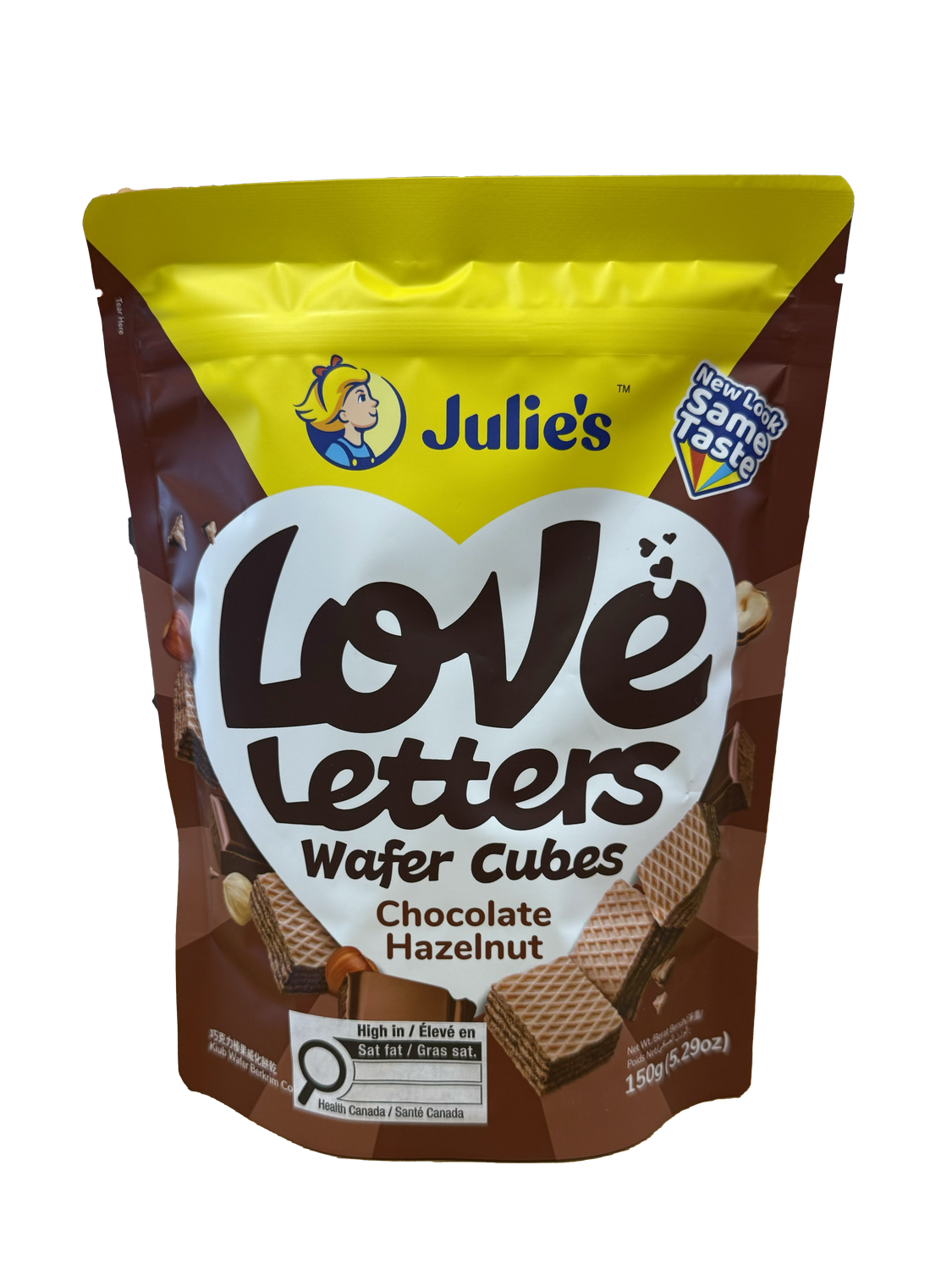 Julie&#39;s Wafer Cube Choc Hazelnut (150g)