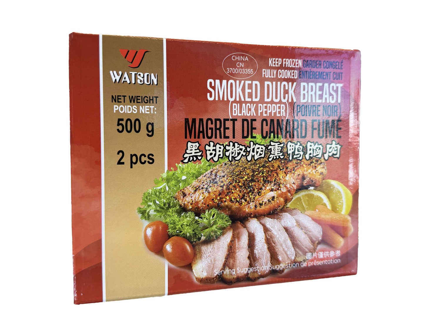 Smoked Duck Breast 黑胡椒烟熏鴨胸 (500g)