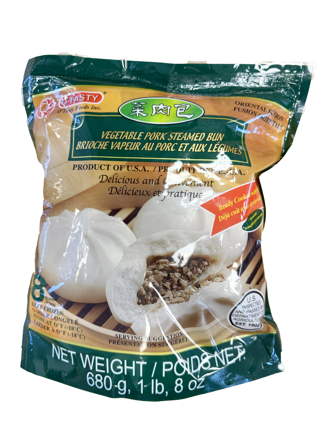 O Veg Pork Bun菜肉包 8pc (680g)
