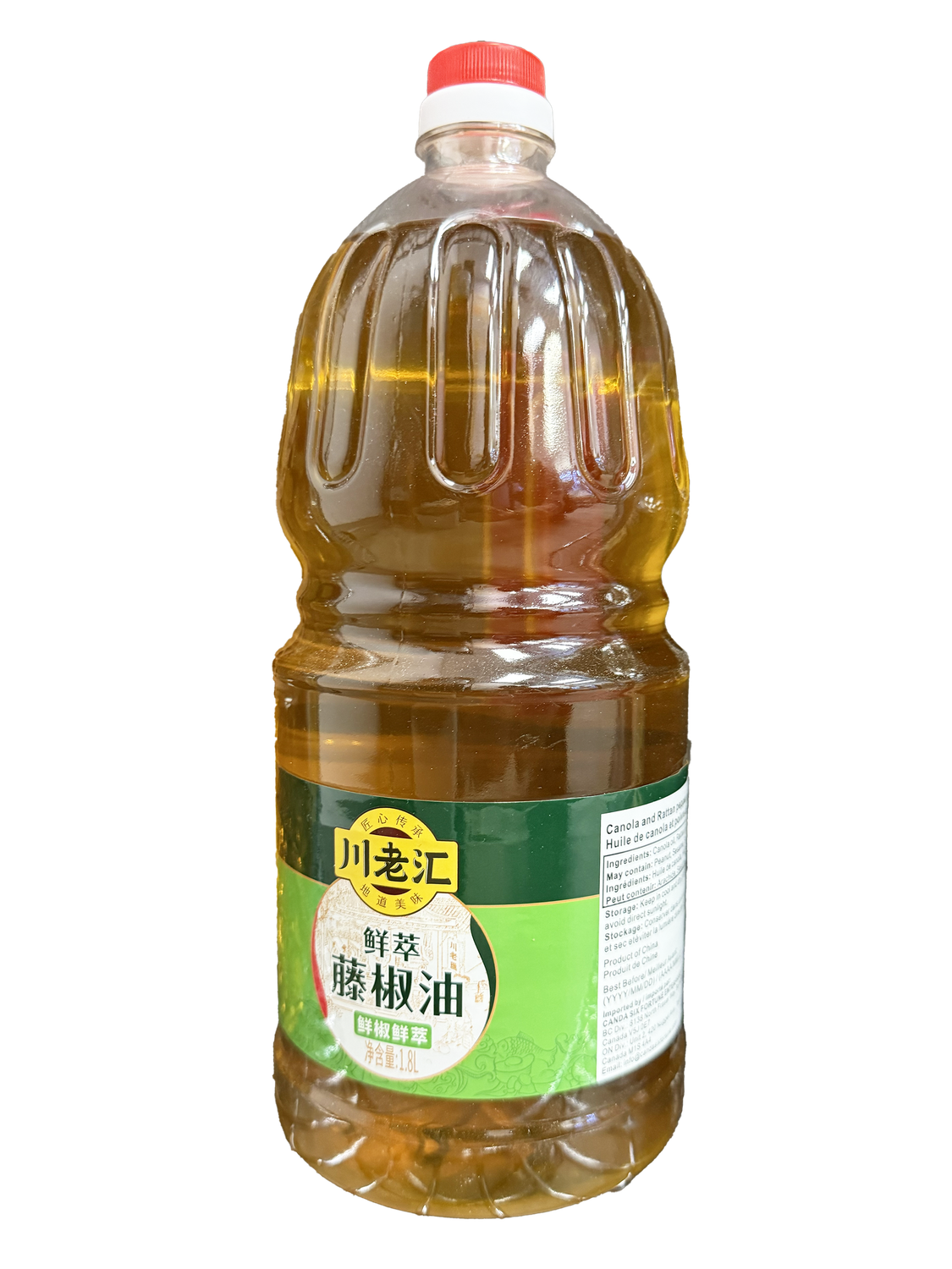 Canola &amp; Rattan Pepper Oil 川老匯藤椒油 (1.8L x 6)