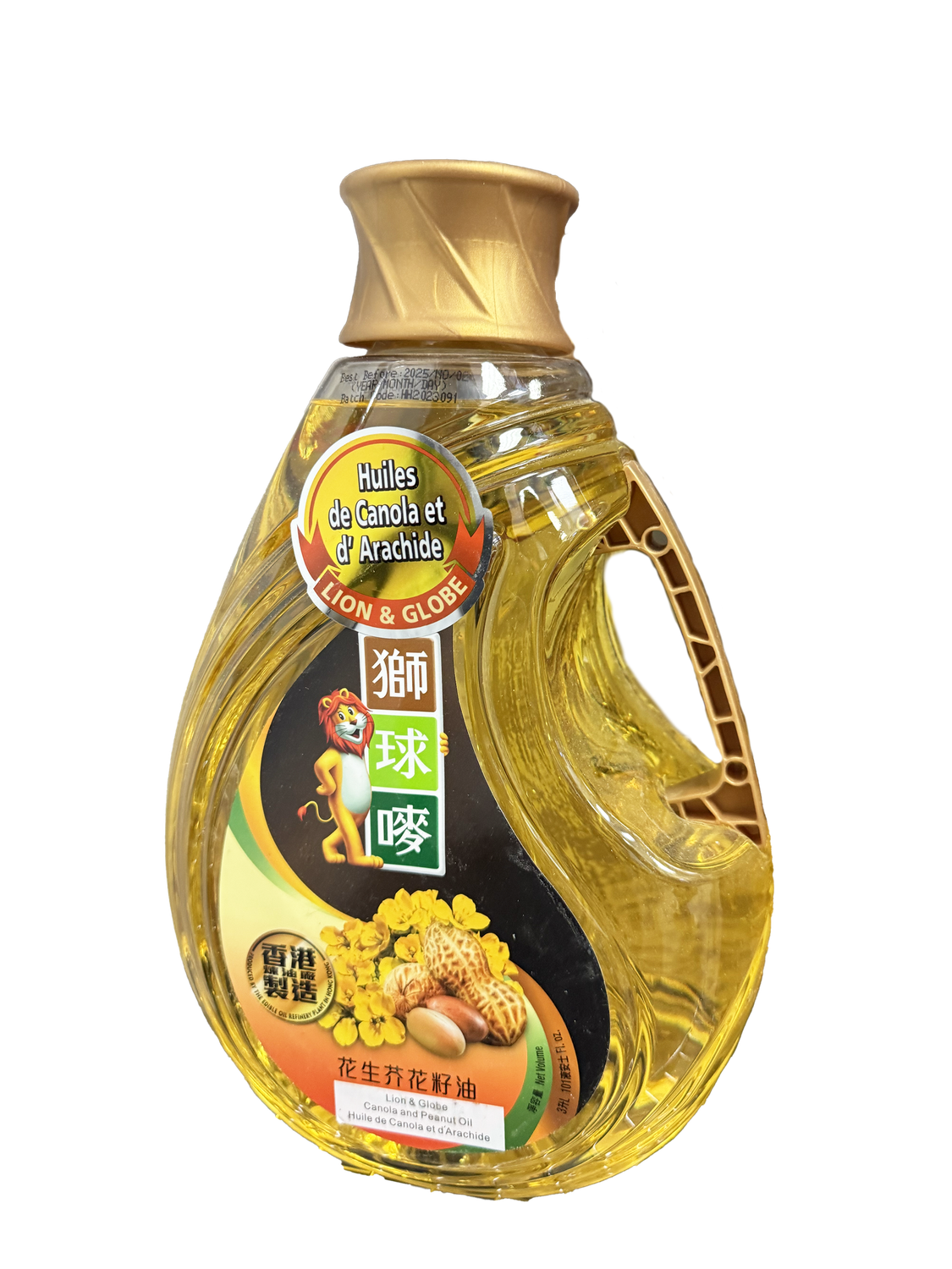 L&amp;G Pea Canola Oil獅球嘜花生芥花籽油 (3L)