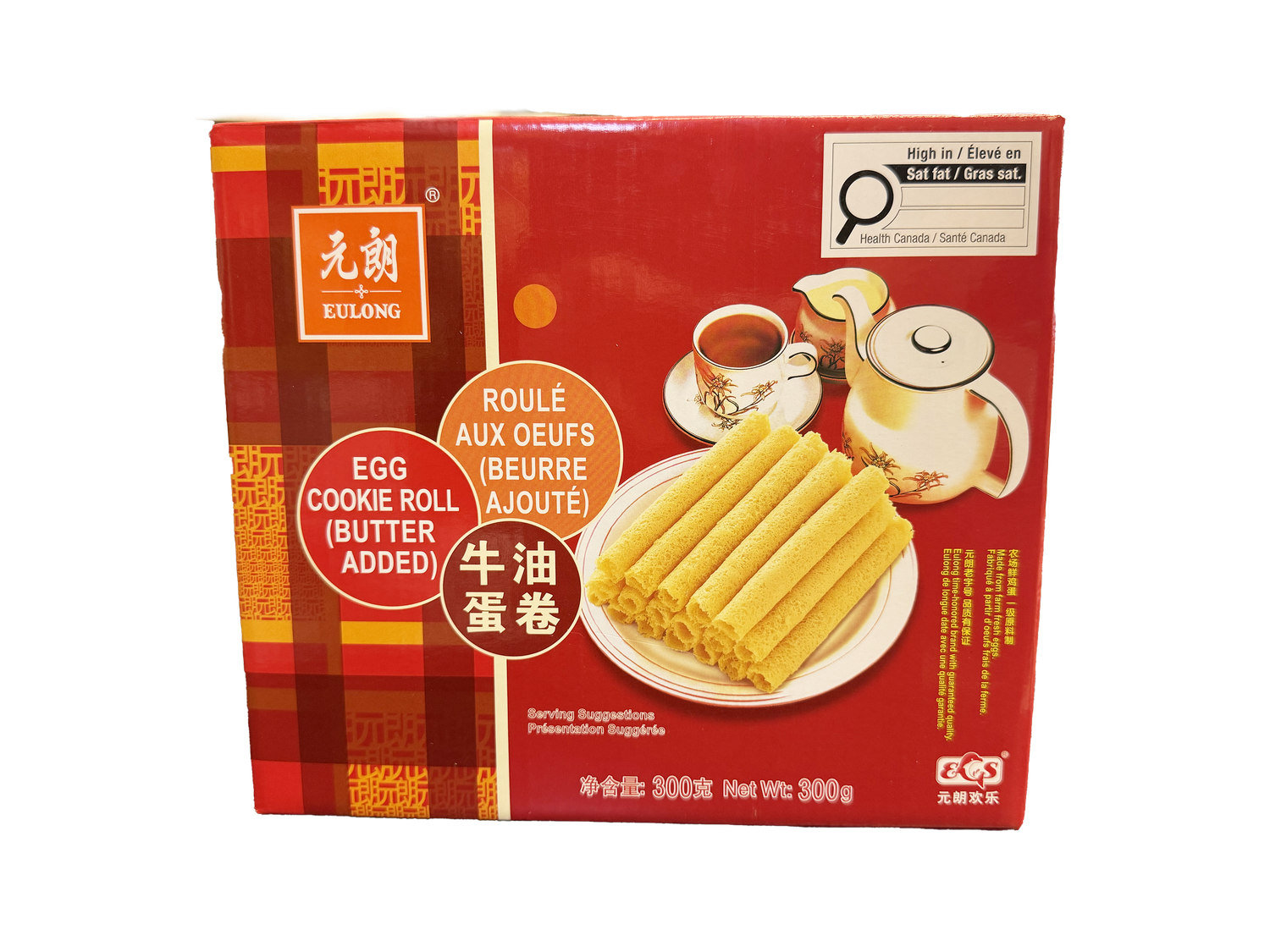 Eulong Egg Cookie Roll元朗牛油蛋卷 (300g)